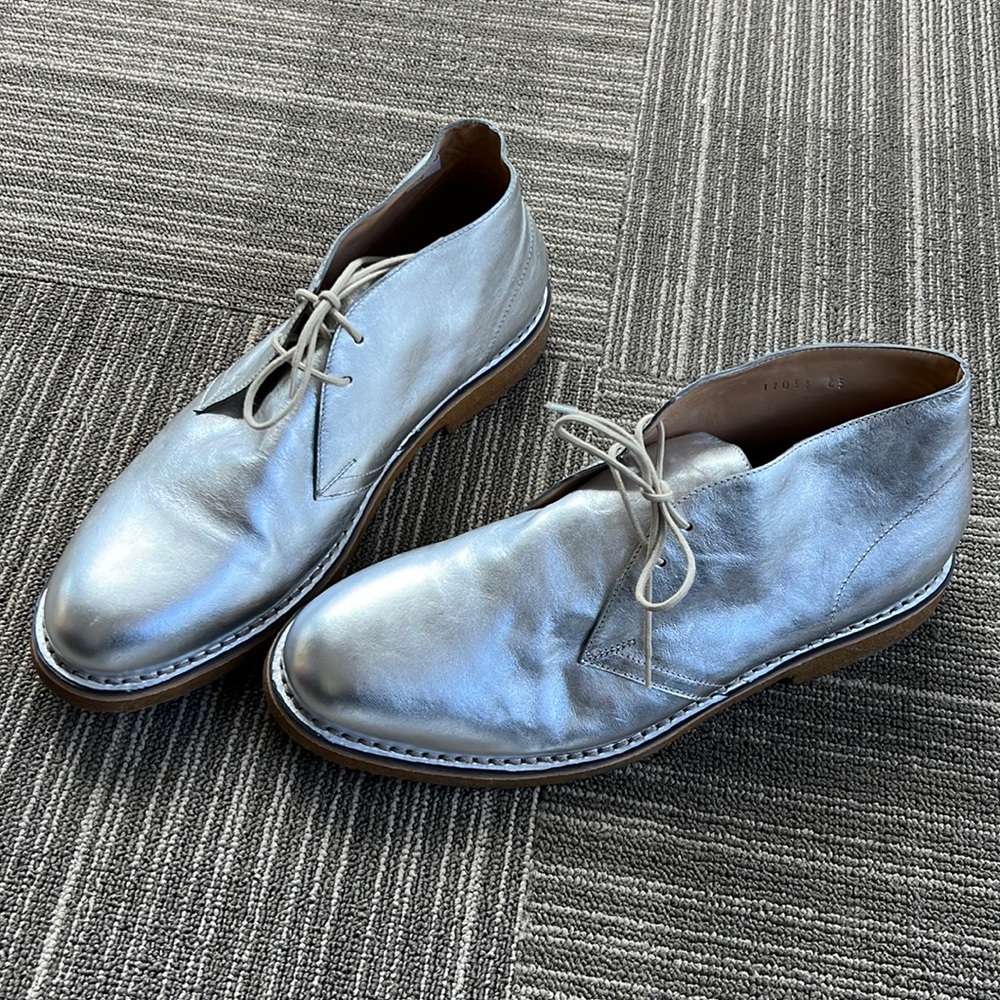 Dries Van Noten mens silver shoes